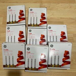 [Brand New] GE 3 pk window candles (battery operated)
